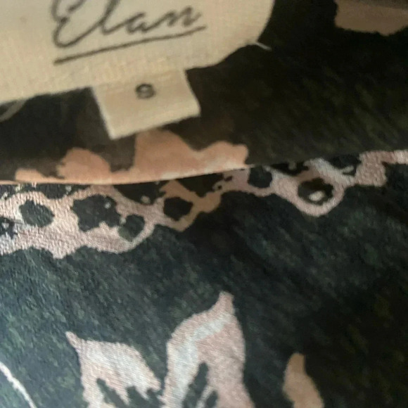 Elan Cosmo Floral Napa Print Ruffle Tiered Wrap Sweeping Maxi Coquette Dress S - Picture 4 of 16